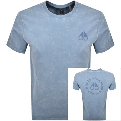 MOOSE KNUCKLES MOOSE KNUCKLES OFF ISLAND T SHIRT BLUE