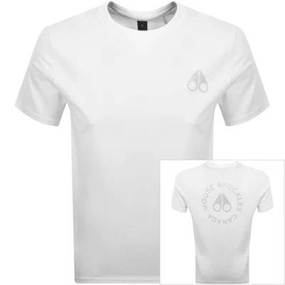 Moose Knuckles Off Island T Shirt White