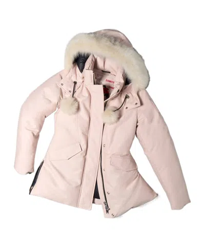 Moose Knuckles Original 3q Down Jacket In Pink