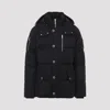 Moose Knuckles Quilted Hooded Jackets Removable Hood In Black
