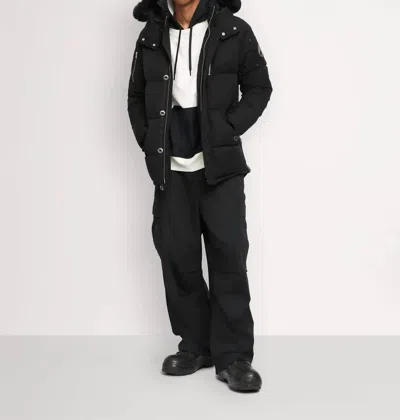 Moose Knuckles Original 3q Neoshear Jacket In Black/black Shearling