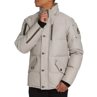 Moose Knuckles Original 3q Neoshear Jacket In Storm Grey/natural Shearling