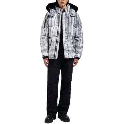 Moose Knuckles Original 3q Shearling Jacket In Forest Print