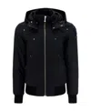 Moose Knuckles Gold Debbie Down Jacket In Black