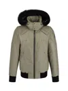 Moose Knuckles Original Ballistic Bomber Neoshear In Sage W/blk Sh