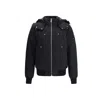 Moose Knuckles Original Ballistic Bomber With Removable Shearling In Blue