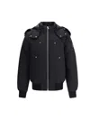 Moose Knuckles Original Ballistic Bomber With Removable Shearling In Black