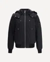 Moose Knuckles Original Ballistic Bomber With Removable Shearling In Black