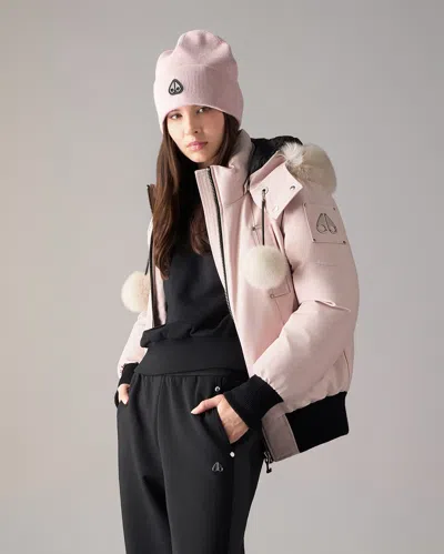 Moose Knuckles Original Debbie Down Bomber In Alabaster