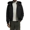 Moose Knuckles Original Genuine Shearling Trim Water & Wind Resistant 650 Fill Power Down Ballistic  In Black