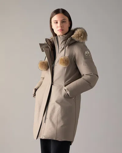 Moose Knuckles Original Stirling Down Parka In Bronze