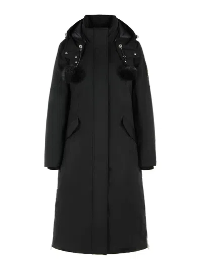Moose Knuckles Original Stirling Long Parka In Black