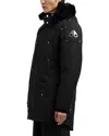 Moose Knuckles Original Stirling Parka In Black With Black Shearling