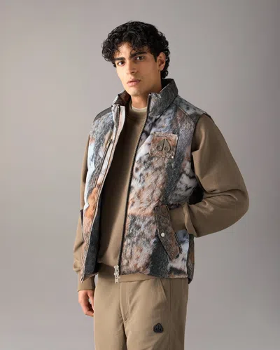 Moose Knuckles Original Westmount Camo Down Vest In Wild