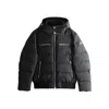 Moose Knuckles Cloud Bomber Jacket With Lambskin Finishes In Black