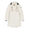 Moose Knuckles Pompom-detail Hooded Coat In Neutral