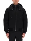 Moose Knuckles Padded Down Jacket With Structured Silhouette In Black