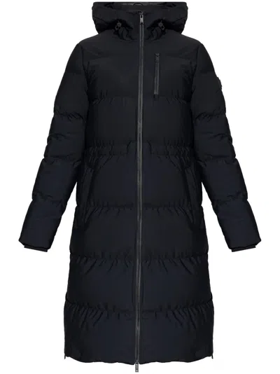 Moose Knuckles Padded Hooded Coat In Black