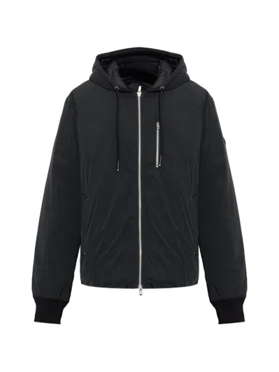 Moose Knuckles Padded Hooded Jacket In Black