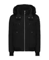 Moose Knuckles Ballistic Bomber Jacket In Black