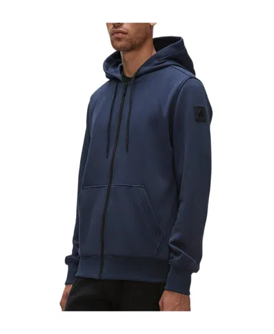 Moose Knuckles Padded-panel Zip-up Hoodie In Black