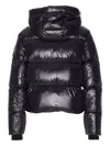 Moose Knuckles Padded Removable-hood Down Jacket In Black