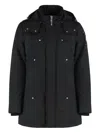 Moose Knuckles Original Stirling Down Parka In Black