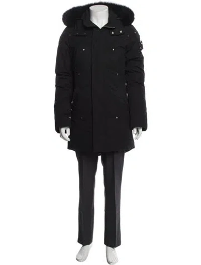 Pre-owned Moose Knuckles Parka In Black