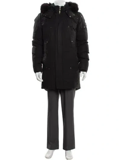 Pre-owned Moose Knuckles Parka In Black