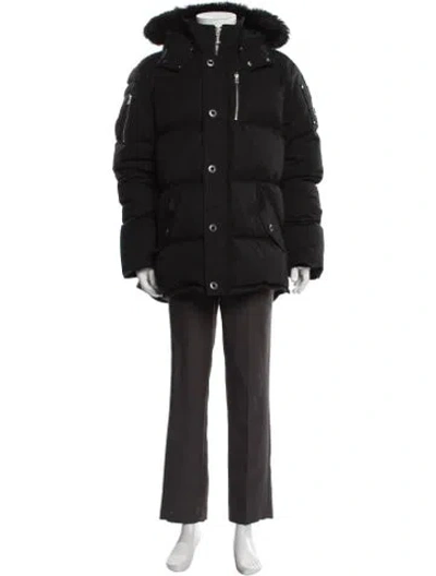 Pre-owned Moose Knuckles Parka In Black