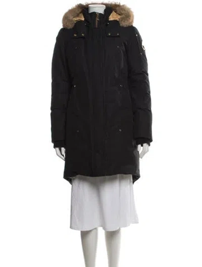 Pre-owned Moose Knuckles Parka In Black