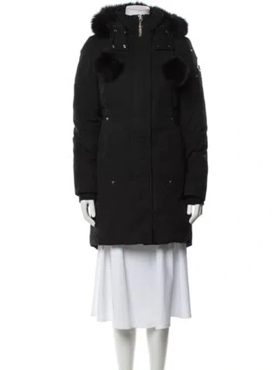 Pre-owned Moose Knuckles Parka In Black