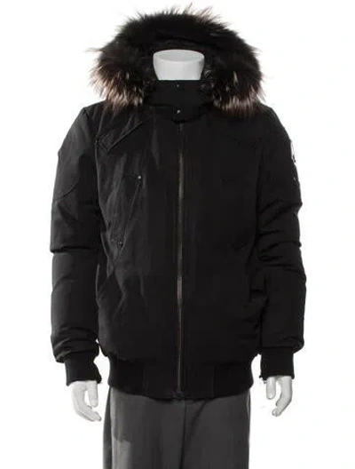 Pre-owned Moose Knuckles Parka In Black
