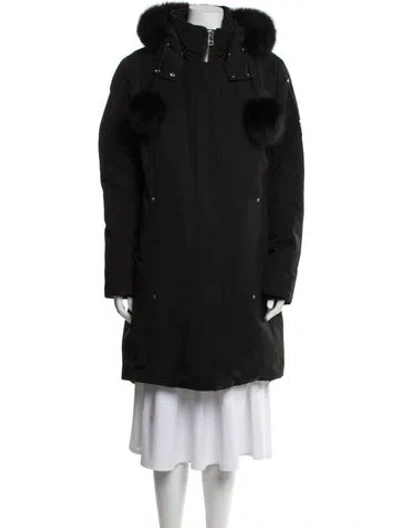 Pre-owned Moose Knuckles Parka In Black