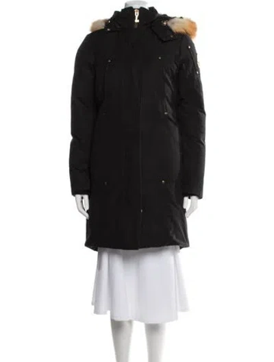 Pre-owned Moose Knuckles Parka In Black
