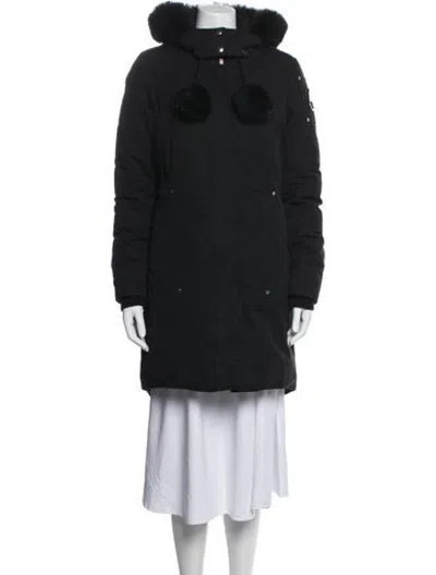 Pre-owned Moose Knuckles Parka In Black