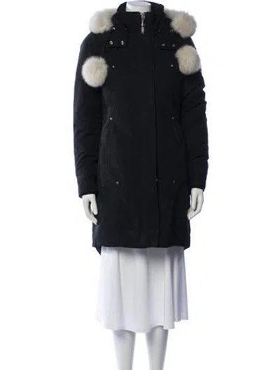 Pre-owned Moose Knuckles Parka In Black/blue