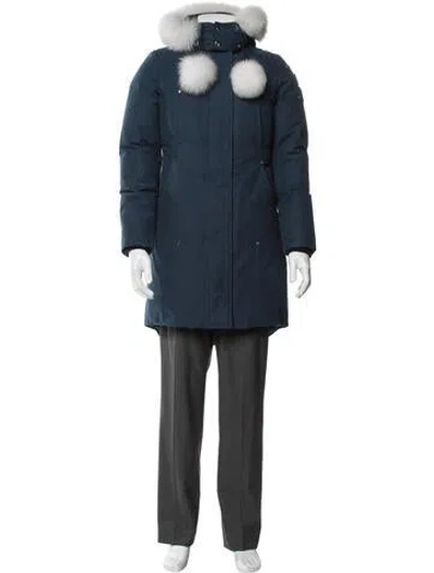 Pre-owned Moose Knuckles Parka In Blue