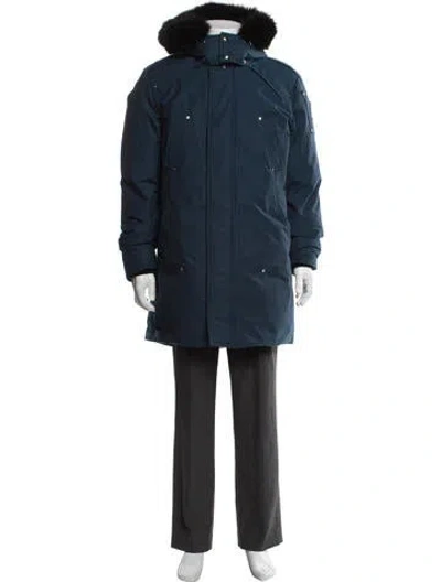 Pre-owned Moose Knuckles Parka In Blue