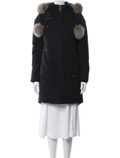 Pre-owned Moose Knuckles Parka In Blue