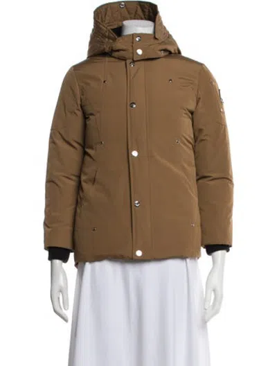 Pre-owned Moose Knuckles Parka In Brown