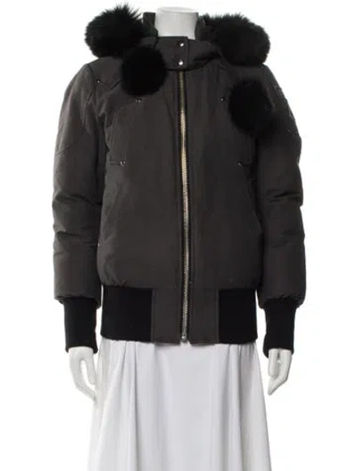 Pre-owned Moose Knuckles Parka In Gray