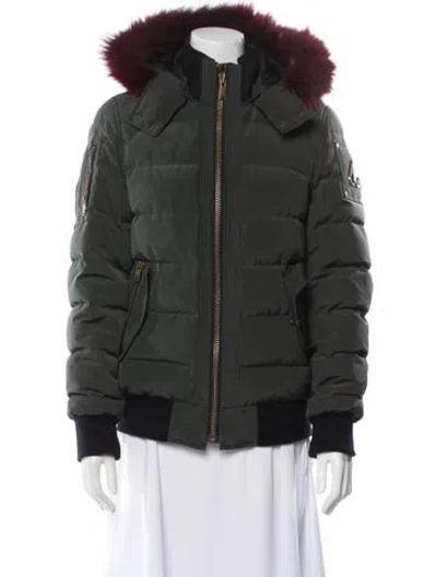 Pre-owned Moose Knuckles Parka In Green