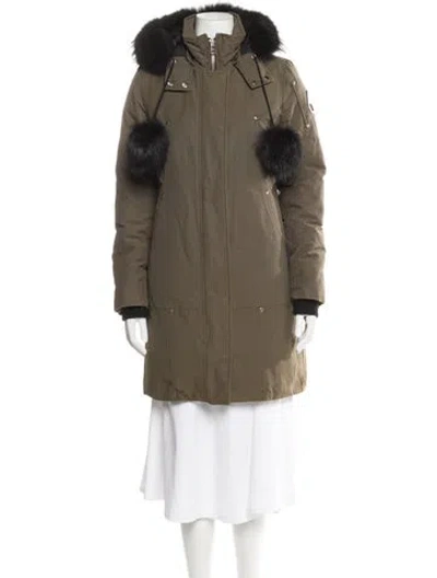 Pre-owned Moose Knuckles Parka In Green