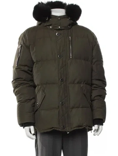 Pre-owned Moose Knuckles Parka In Green