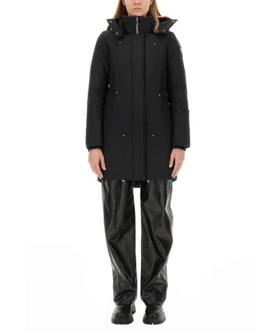 Moose Knuckles Parka Jacket In Black