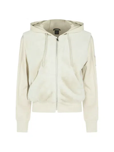 Moose Knuckles Patch Hooded Jacket In Metallic