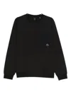Moose Knuckles Patch-pocket Sweatshirt In Black