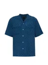 Moose Knuckles Patterned Shirt In Blue