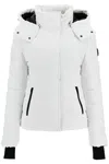 Moose Knuckles Betta Puffer Jacket With Detachable Hood And Shearling Trim